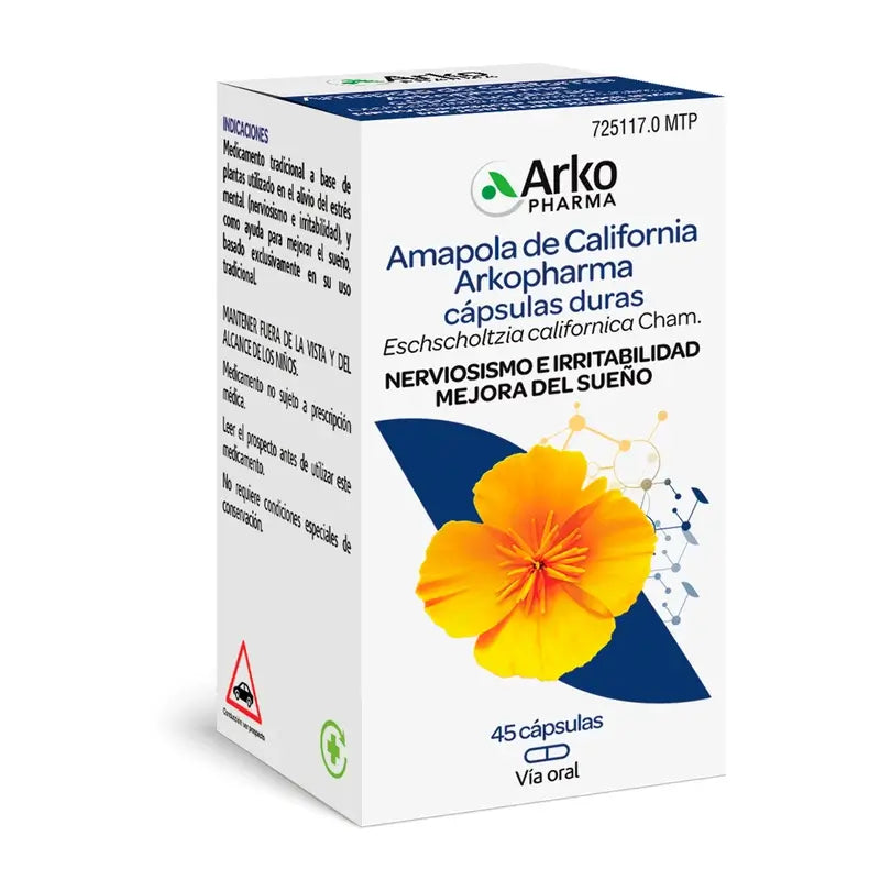 Arkocápsulas California Poppy 45 Capsules Arkopharma