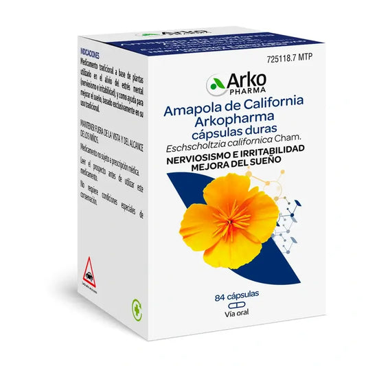 Arkopharma Arkocápsulas Kalifornischer Mohn, 84 Kapseln