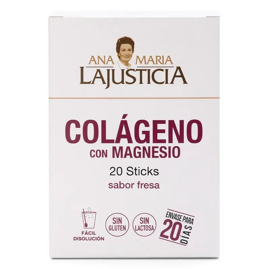 Ana Maria Lajusticia Kollagen mit Magnesium Erdbeergeschmack, 20 Sticks