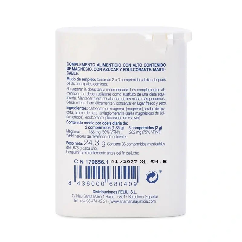 Ana Maria Lajusticia Mag-Mast Creme-Geschmack, 36 Kautabletten