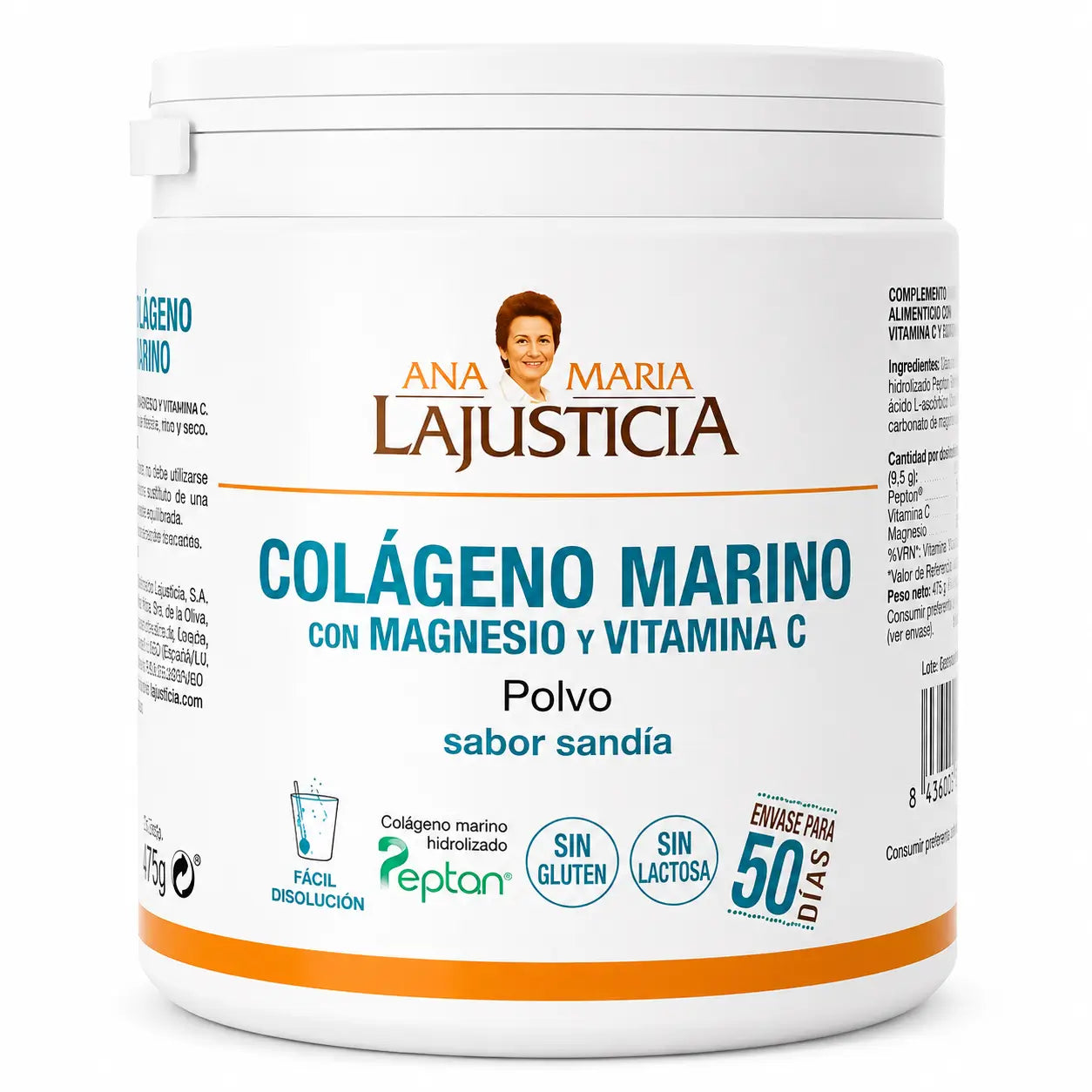 Ana Maria Lajusticia Meereskollagen mit Magnesium und Vitamin C Wassermelonengeschmack, 350g