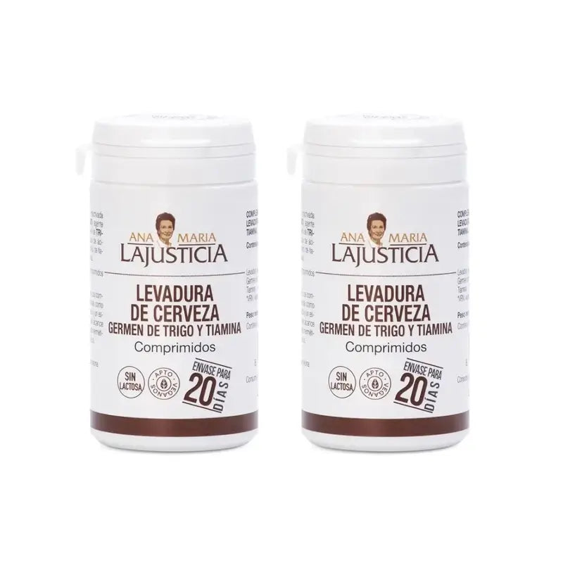 Ana Maria Lajusticia Bierhefe + Weizenkeime + Thiamin (B1), 2x80 Tabletten