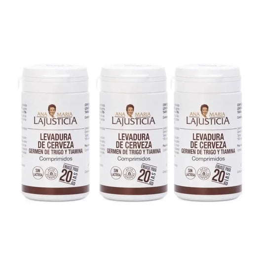 Ana Maria Lajusticia Bierhefe + Weizenkeime + Thiamin (B1), 3x80 Tabletten