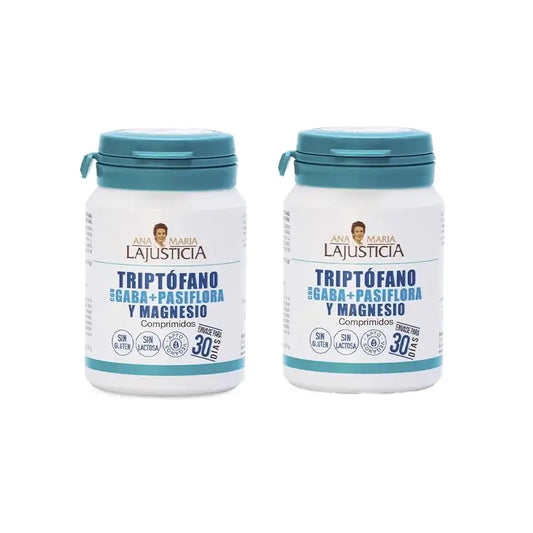 Ana Maria Lajusticia Tryptophan mit GABA + Plasifora und Magnesium, 2x60 Tabletten