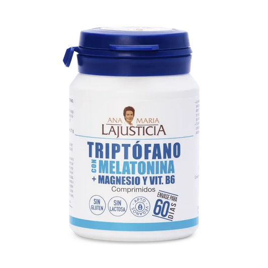 Ana Maria Lajusticia Tryptophan with Melatonin + Magnesium and Vitamin B6, 60 tablets