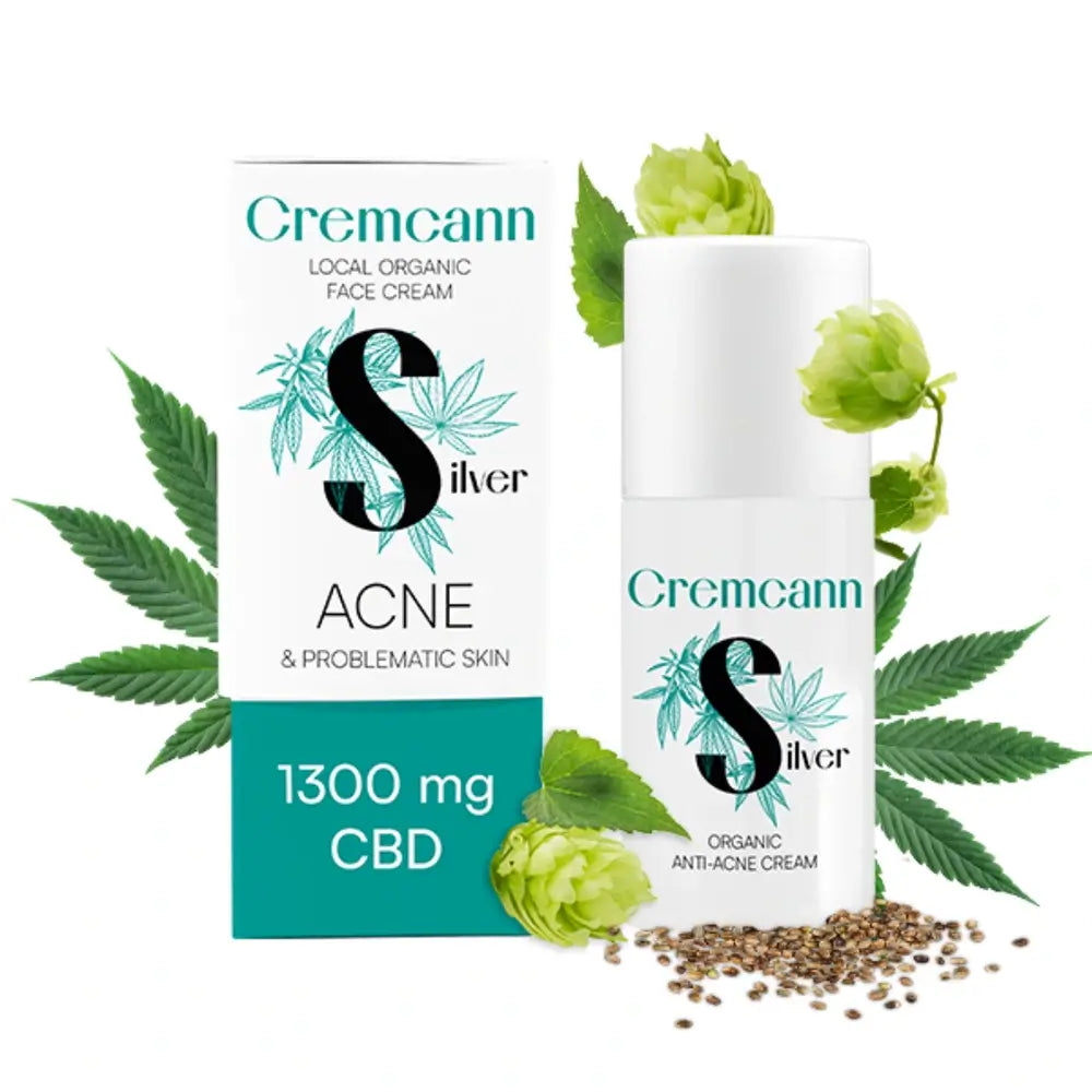 Annabis Cremcann Silber Anti-Akne-Behandlung Creme 1300Mg von Cbd in 30Ml