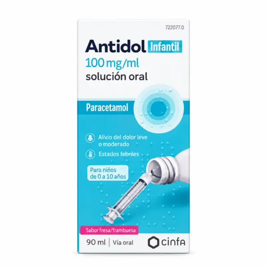 Antidol Infantil 100 Mg/Ml Lösung zum Einnehmen, 1 Flasche 90 ml