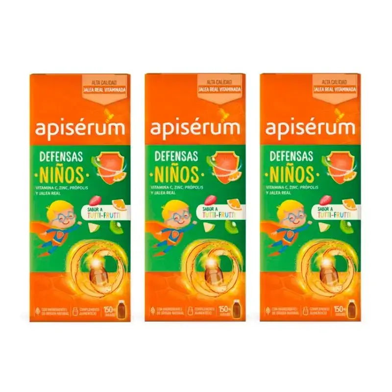 ApiSérum Triplo Defenses Kinder - Gelée Royale 3 x 150ml