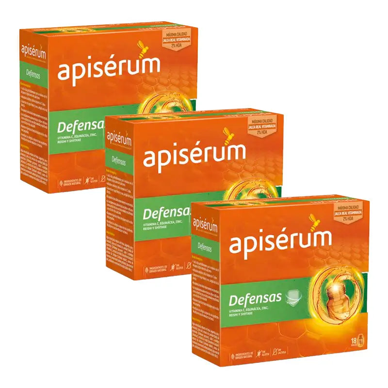 ApiSérum Triplo Defensas Trinkfläschchen 3 x 18 Einheiten
