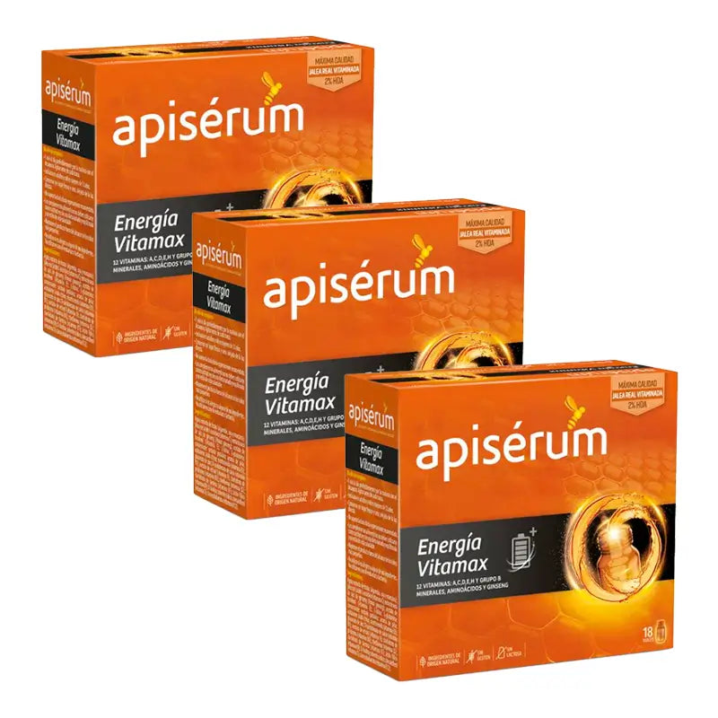 ApiSérum Triplo Energia Vitamax 3 x 18 Fläschchen