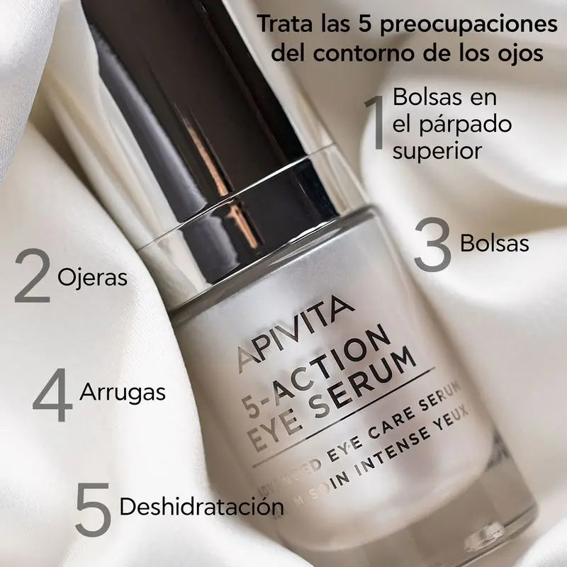 APIVITA 5-Action Augenserum mit weißer Lilie 15 ml