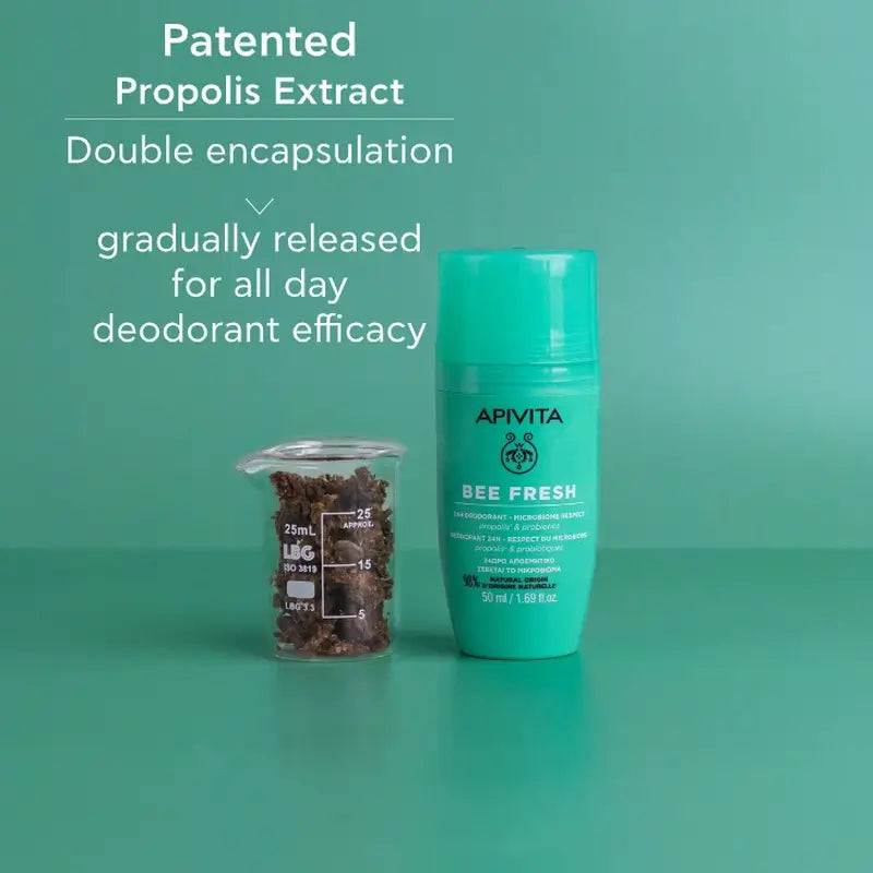 Apivita Bienenfrisches Deodorant 24H, 2X50Ml