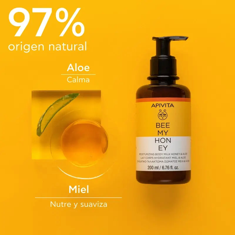 Apivita Bee My Honey Körpermilch mit Honig und Aloe, 200 ml