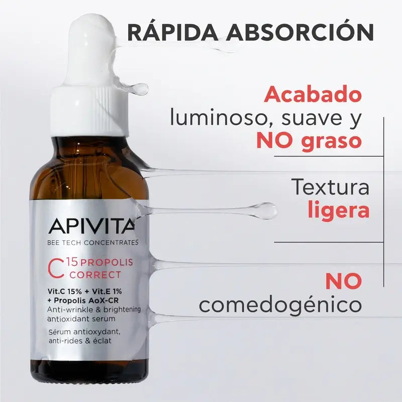 Apivita C15 Propolis Correct Korrektives Serum, 30 ml