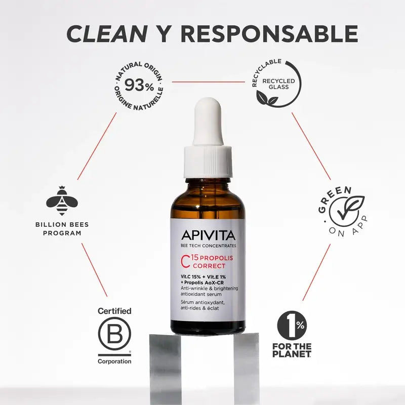 Apivita C15 Propolis Correct Korrektives Serum, 30 ml