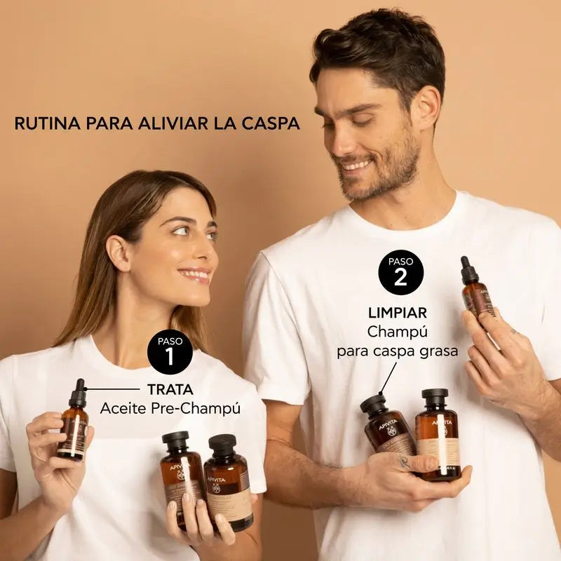 APIVITA Anti-Ölige Schuppen Shampoo mit Weißer Weide & Propolis 250 ml