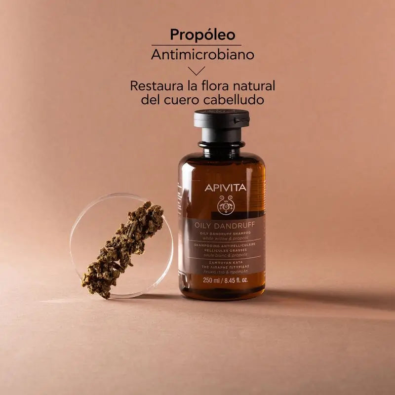 APIVITA Anti-Ölige Schuppen Shampoo mit Weißer Weide & Propolis 250 ml
