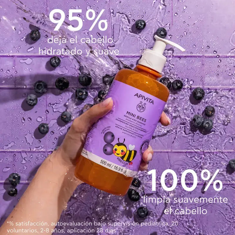 Apivita Sanftes Kindershampoo mit Cranberry und Honig, 500 ml