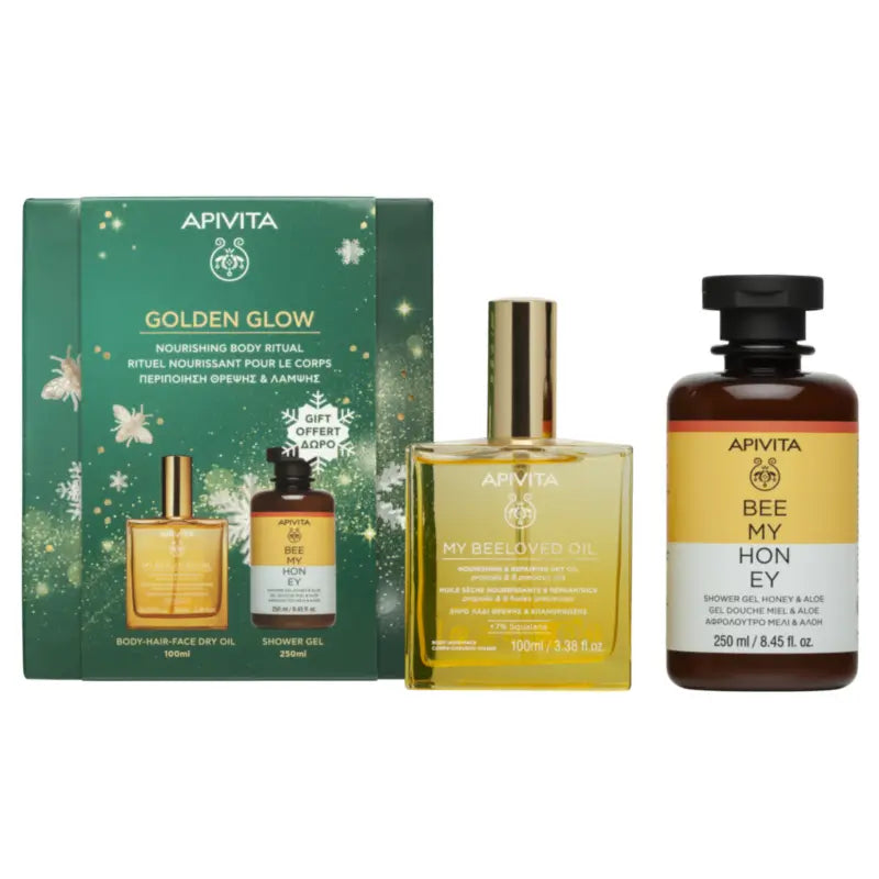 Apivita Set „My Beeloved Oil“ und „Bee My Honey“, 100 + 250 ml