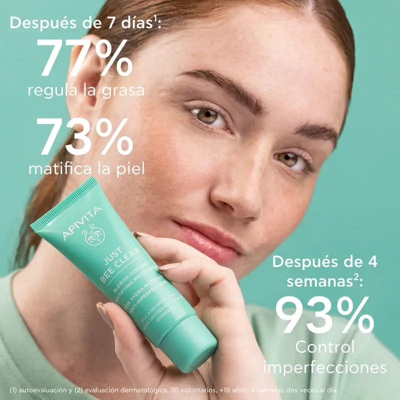 Apivita Just Bee Clear Mattierende Anti-Perfektionscreme, 40 ml