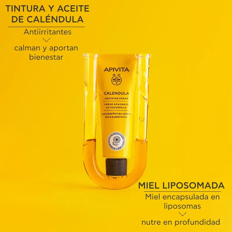 Apivita Beruhigende Kräutercreme mit Ringelblume, 50 ml