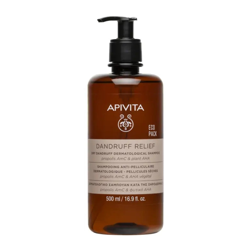 Apivita Ecopack – Dermatologisches Shampoo gegen trockene Schuppen, 500 ml