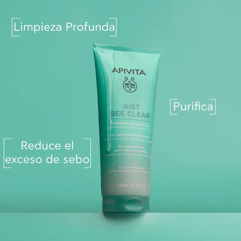 Apivita Just Bee Clear Reinigendes Reinigungsgel, 200 ml