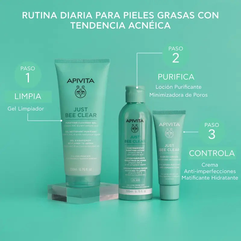 Apivita Just Bee Clear Reinigendes Reinigungsgel, 200 ml