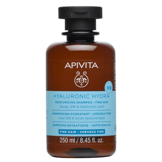 Apivita Hyaluronic Hydra Feuchtigkeitsspendendes Shampoo Feines Haar, 250 Ml