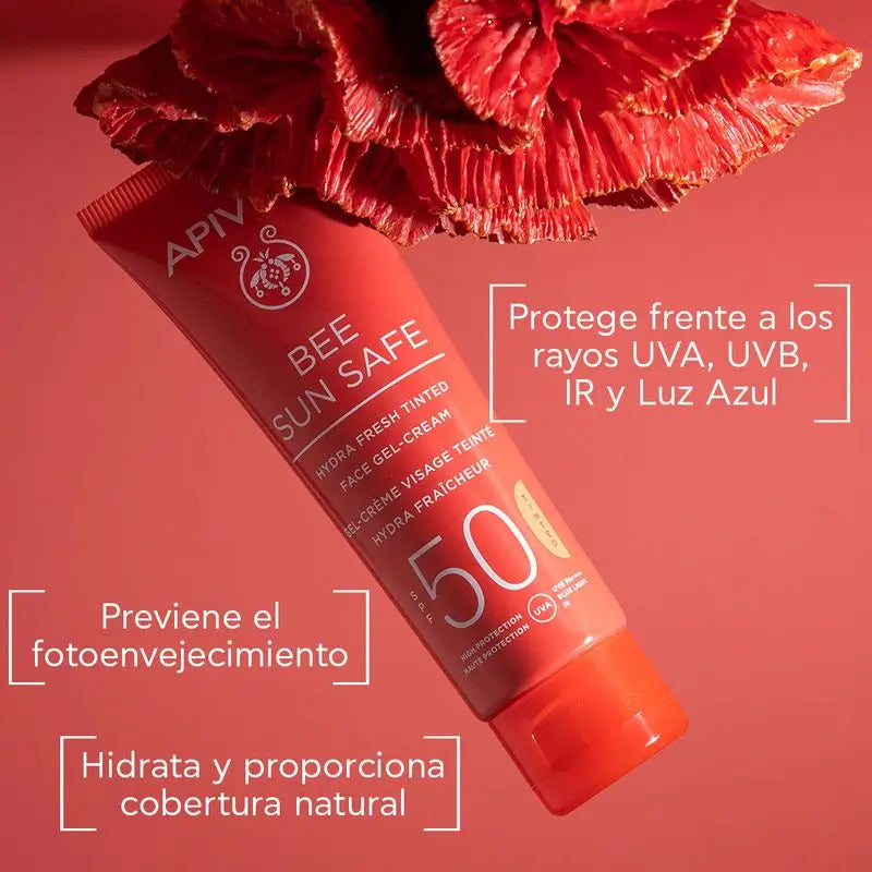 APIVITA Hydra Fresh Gel-Cream SPF 50 mit Farbe 50 ml