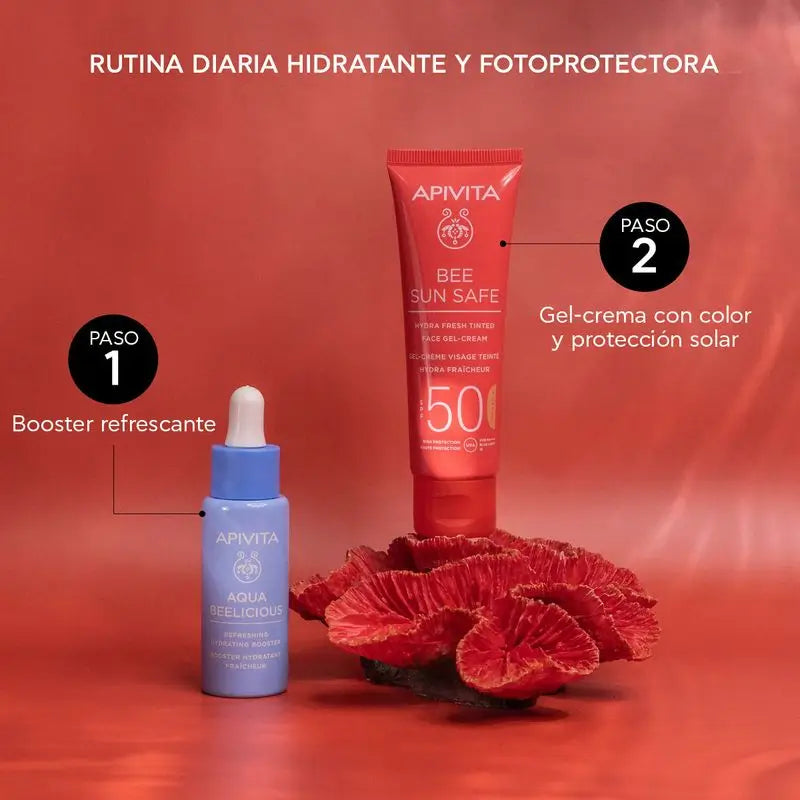 APIVITA Hydra Fresh Gel-Cream SPF 50 mit Farbe 50 ml
