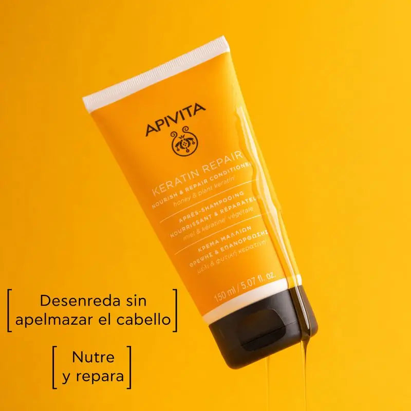 Apivita Keratin Repair Tiefgreifend nährende & wiederaufbauende Pflegespülung, 150 ml