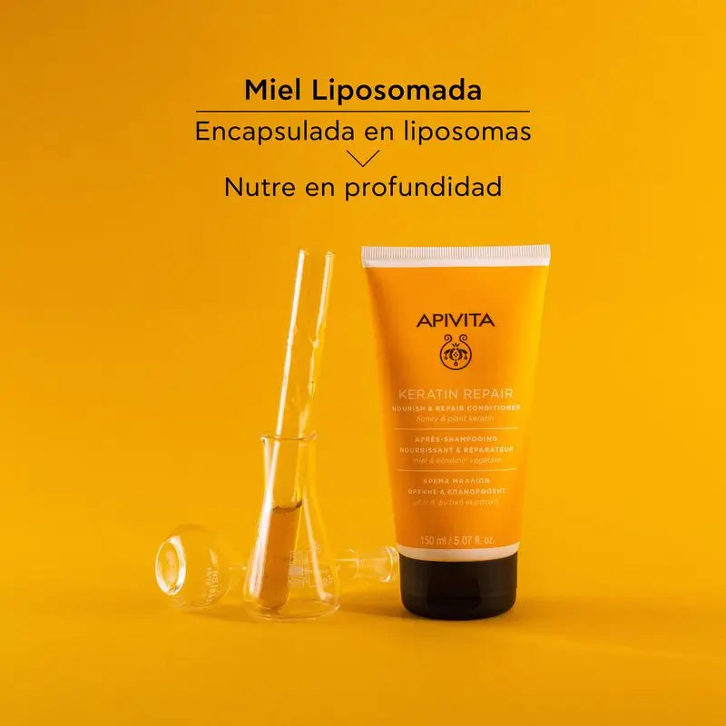 Apivita Keratin Repair Tiefgreifend nährende & wiederaufbauende Pflegespülung, 150 ml