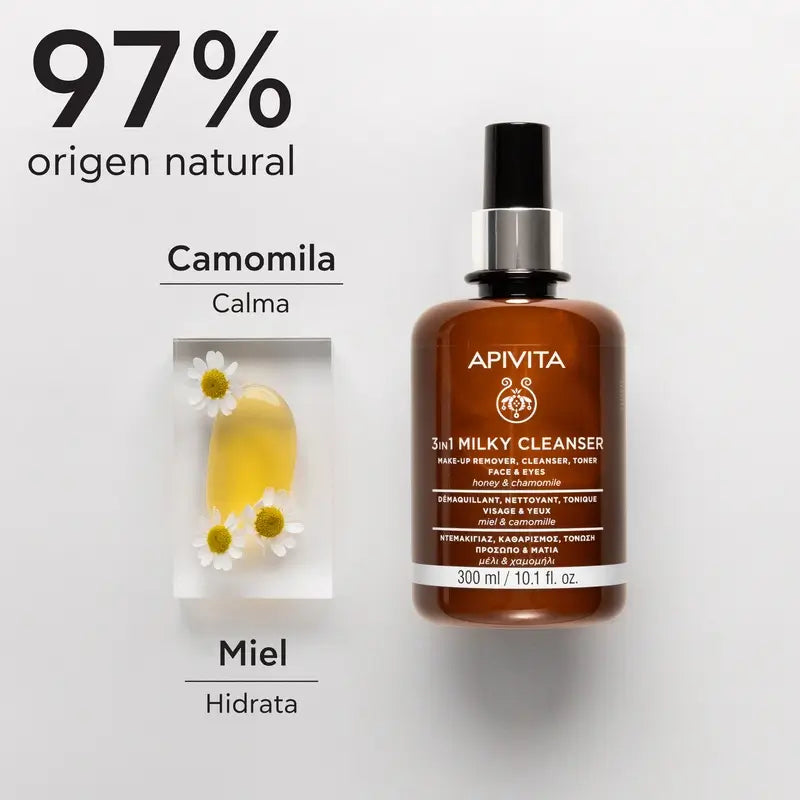 Apivita Reinigungsmilch 3 in 1, 300 ml