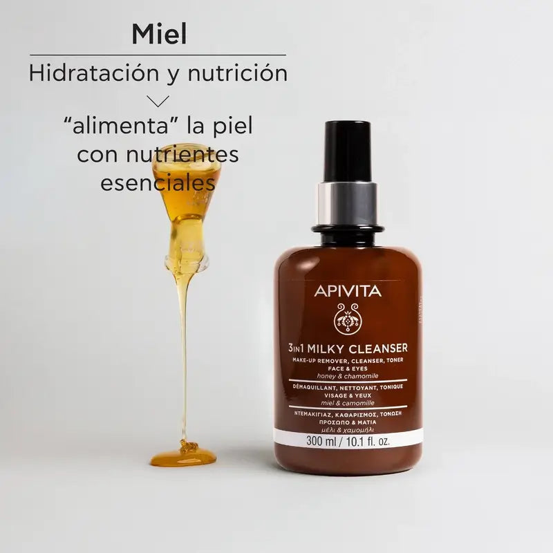 Apivita Reinigungsmilch 3 in 1, 300 ml