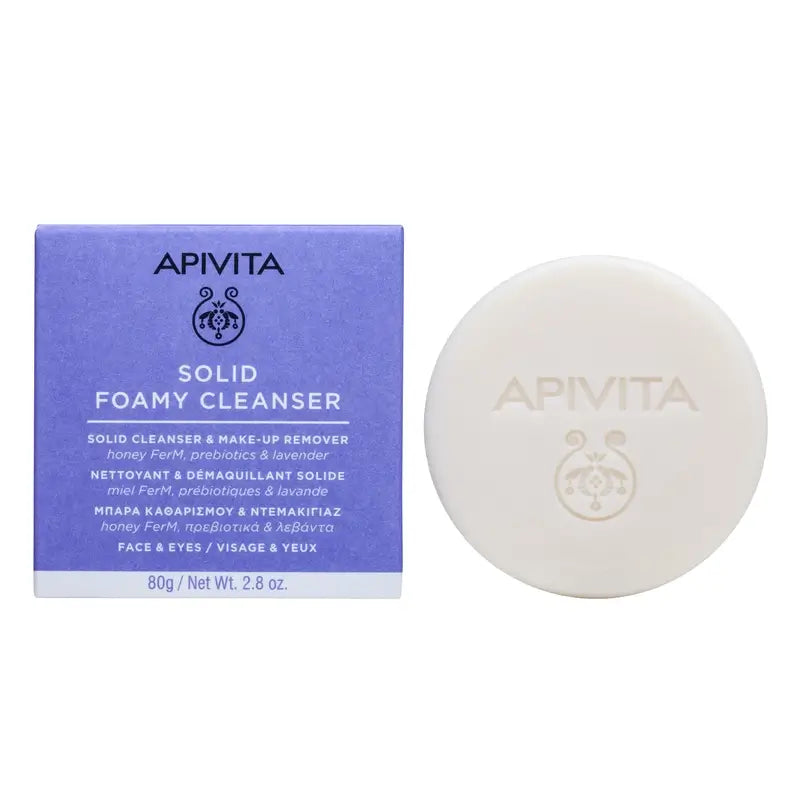 Apivita Cleanser & Make-up-Entferner Solid Face & Eye Cleanser, 80 G