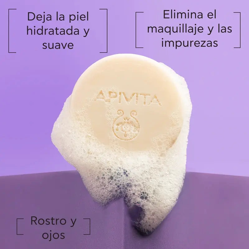 Apivita Cleanser & Make-up-Entferner Solid Face & Eye Cleanser, 80 G