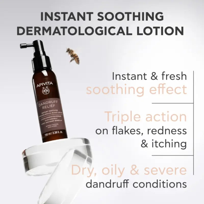 Apivita Dermatologische Lotion zur sofortigen Beruhigung der Kopfhaut, 100 ml