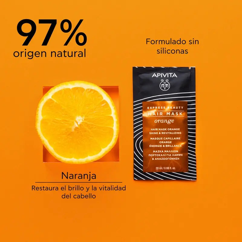 APIVITA Haarmaske Glanz & Vitalität mit Orange und Honig