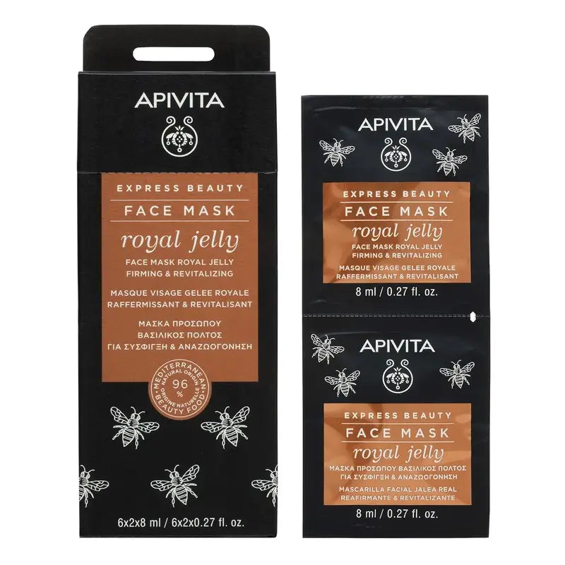 APIVITA Express Gold Straffende Gesichtsmaske mit Gelée Royale