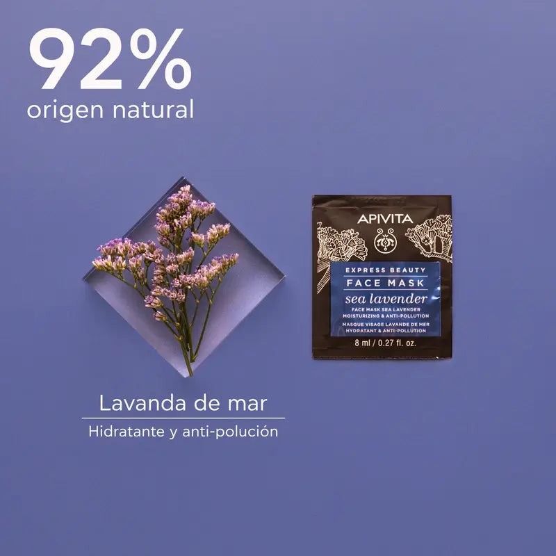 APIVITA Express Beauty Feuchtigkeitsspendende & antioxidative Maske mit Meereslavendel