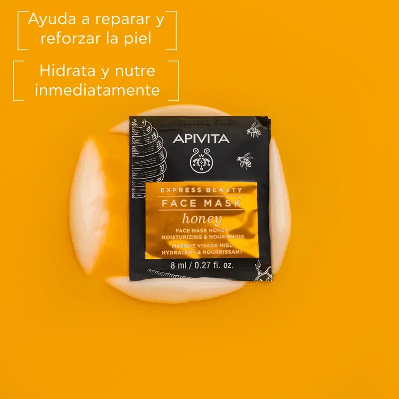 APIVITA Express Beauty Feuchtigkeitsspendende & nährende Maske mit Honig