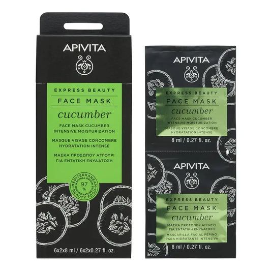 APIVITA Express Beauty Intensive Feuchtigkeitsmaske mit Gurke