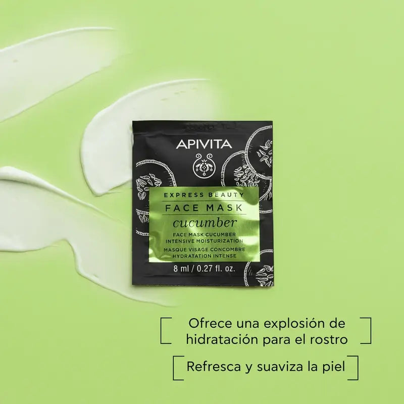 APIVITA Express Beauty Intensive Feuchtigkeitsmaske mit Gurke