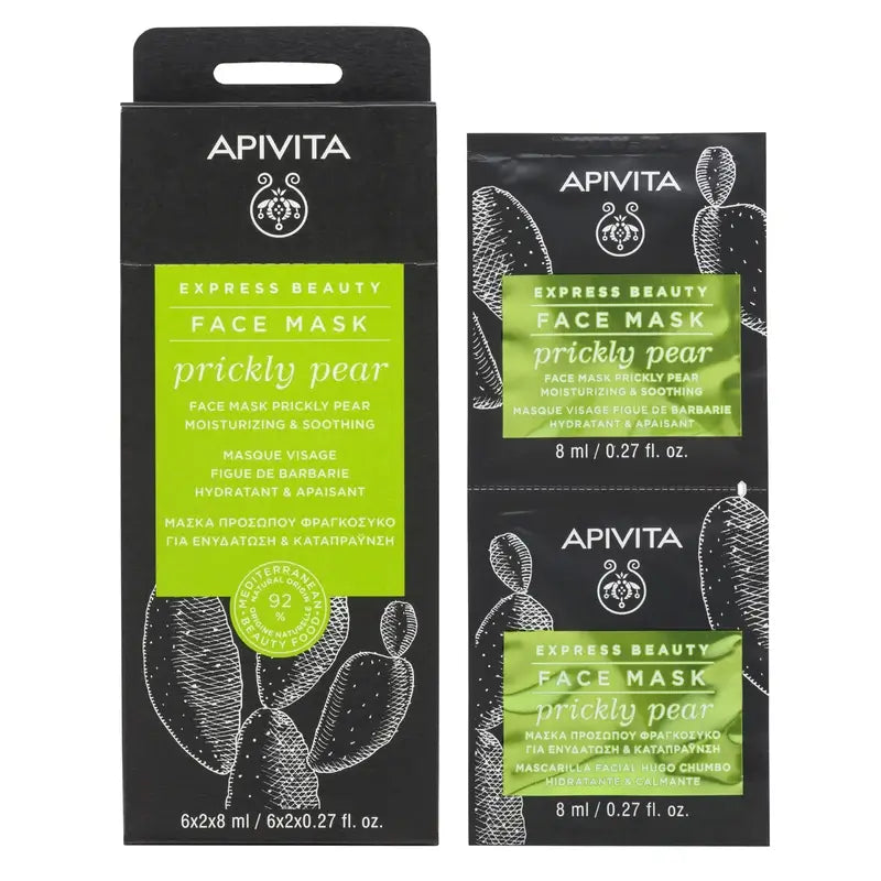 APIVITA Express Beauty Feuchtigkeitsspendende Gesichtsmaske mit Kaktusfeige