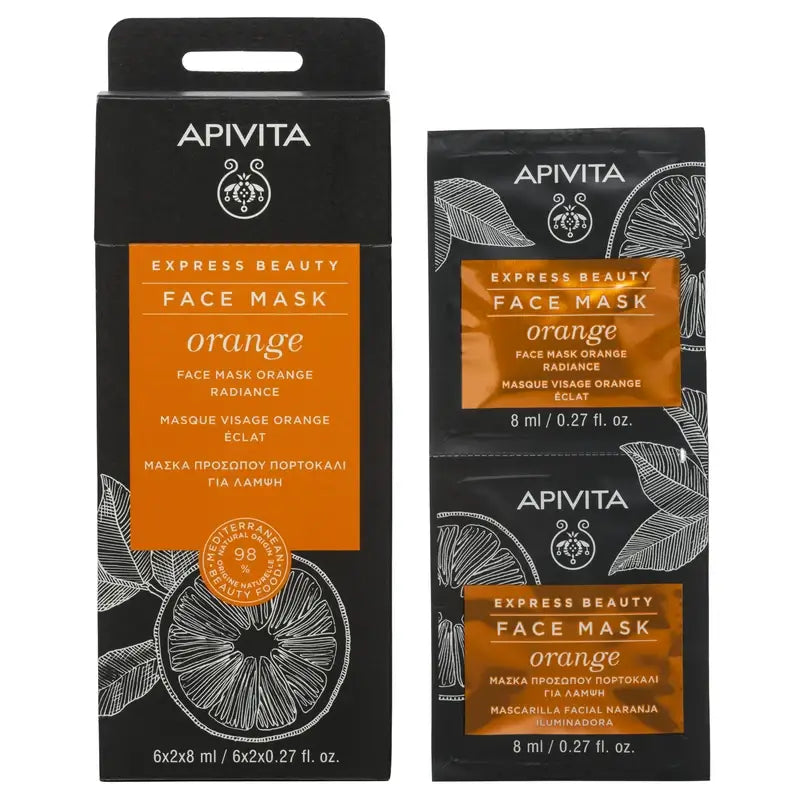 APIVITA Express Beauty Revitalisierende Gesichtsmaske mit Orange