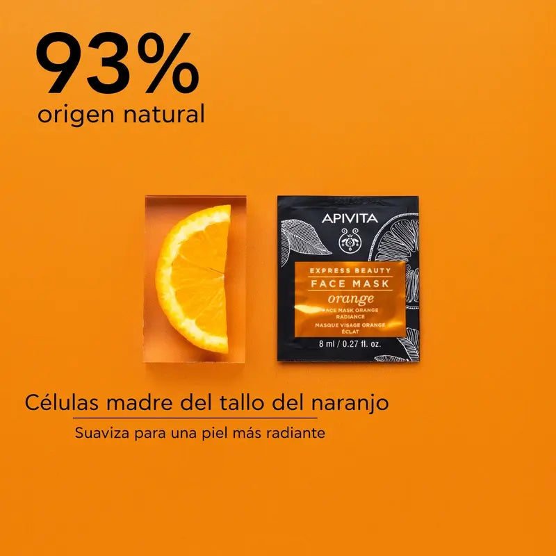 APIVITA Express Beauty Revitalisierende Gesichtsmaske mit Orange