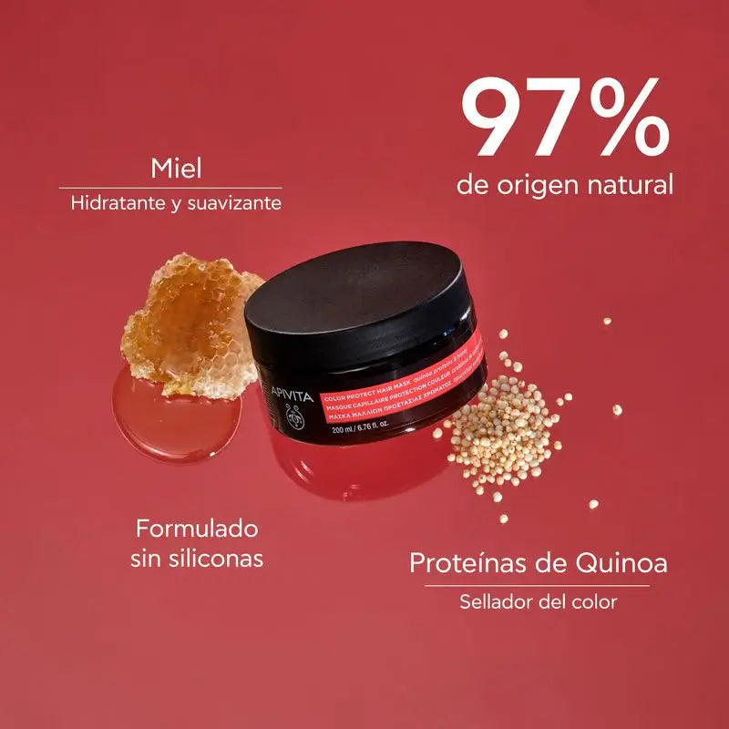 Apivita Farbversiegelungsmaske mit Quinoa & Honig , 200 ml