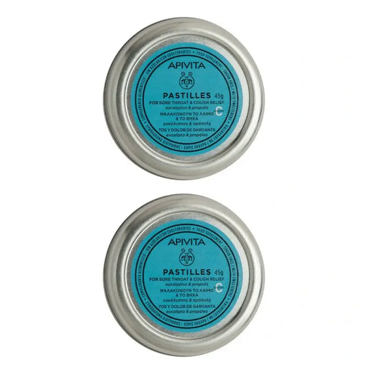 Apivita Eukalyptus & Propolis Lutschtabletten, 2er-Pack