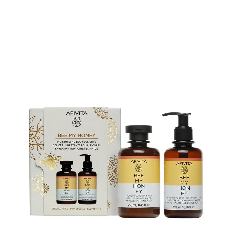 Apivita Promo Bee My Honey Badegel, 250Ml + Körpermilch 200Ml